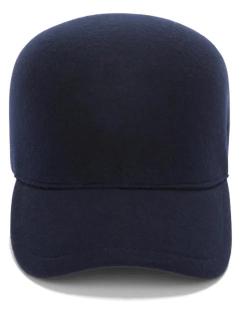 Jil Sander embroidered-logo wool felt cap Blue J47TC0106J40116