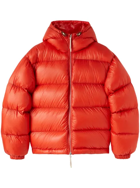 Jil Sander long-sleeve padded hooded jacket Red J47AF0115J70122