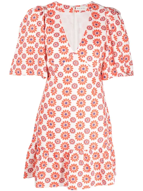 Rhode Mariana floral-print dress White DR00501LIP