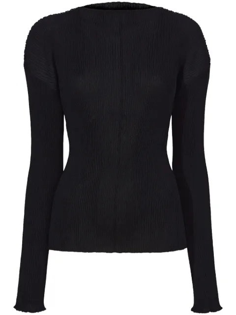 Proenza Schouler Camille ribbed-knit top Black R2417127KY310