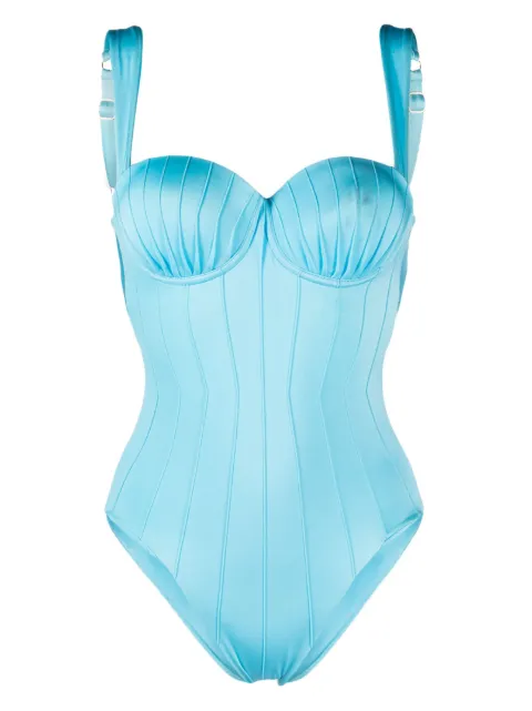 Noire Swimwear balconette-style swimsuit Blue NSW380