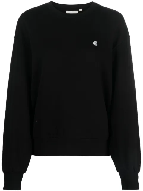 Carhartt WIP embroidered-logo cotton sweatshirt Black I032643