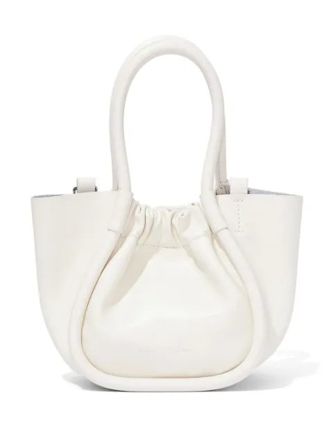 Proenza Schouler extra small ruched tote bag White HB241034C289P