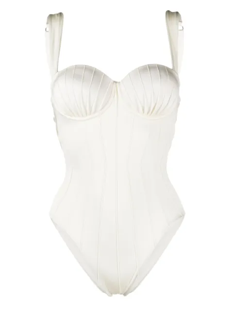 Noire Swimwear balconette-style swimsuit Neutrals NSW380