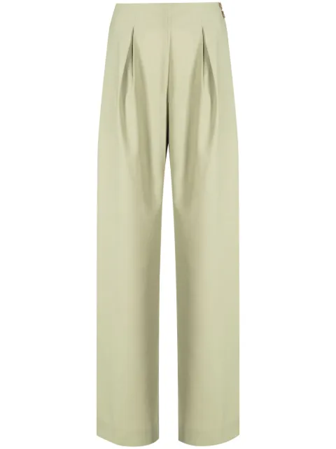 Rejina Pyo Reine pleated tailored trousers Green E284SS