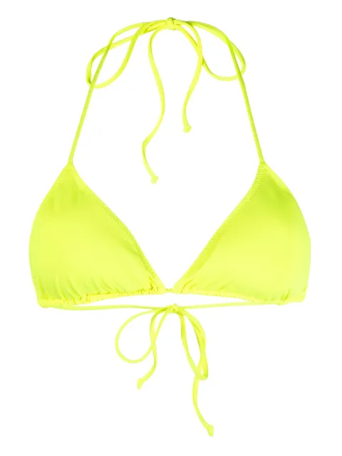 MC2 Saint Barth Leah triangle-cup bikini top Yellow LEH0001