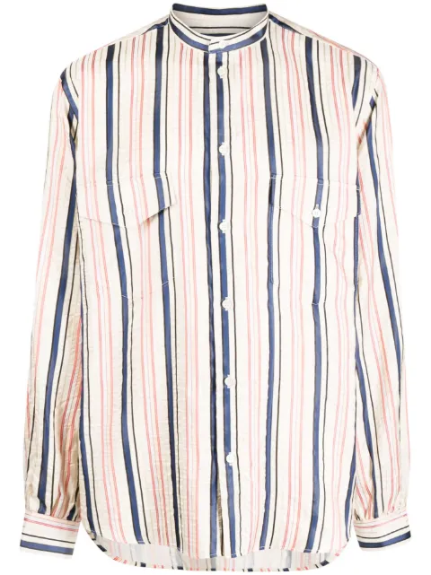 Bally stripes-print silk shirt Neutrals MSH00PSE081