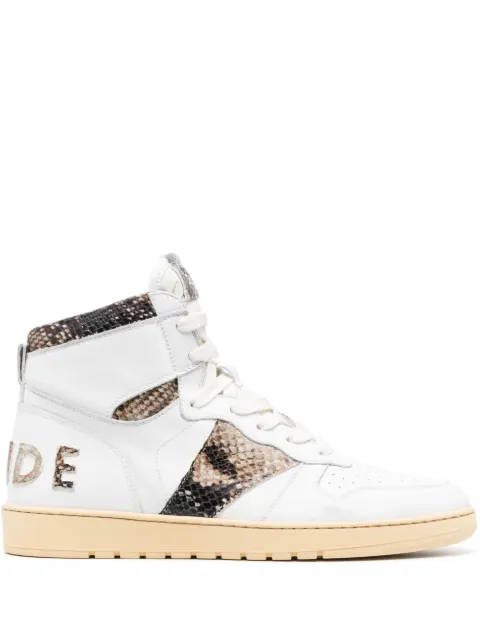RHUDE panelled high-top sneakers White RHPF23FO02489793