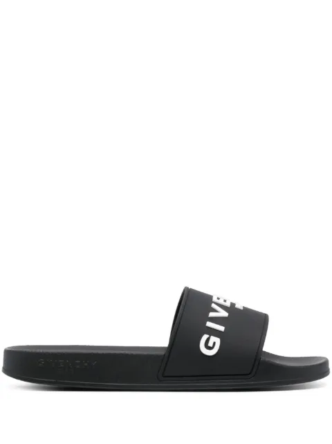 Givenchy logo-debossed slides Black BH301TH1H4