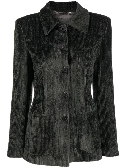 Alberta Ferretti corduroy slim-cut jacket Grey AEF232M05095124