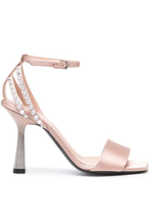 Alberta Ferretti 90mm crystal-embellished sandals Pink AEF2325A63058250