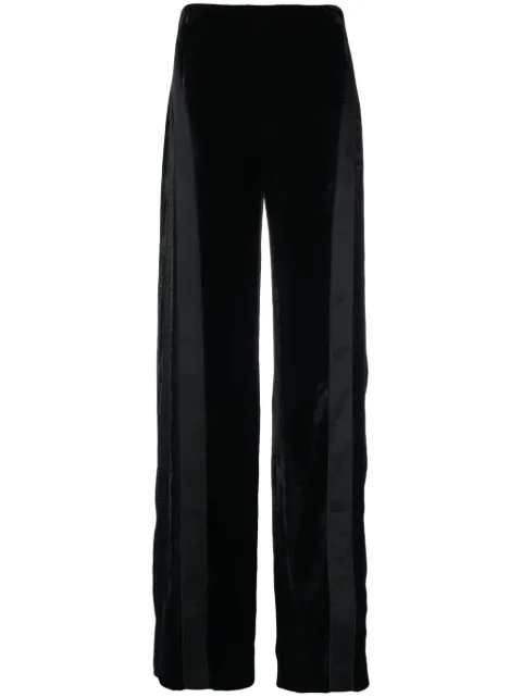 Alberta Ferretti panelled palazzo trousers Black AEF232M03345139