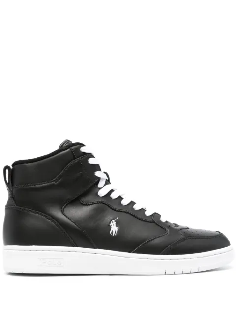 Polo Ralph Lauren logo-embroidered high-top sneakers Black 809877680