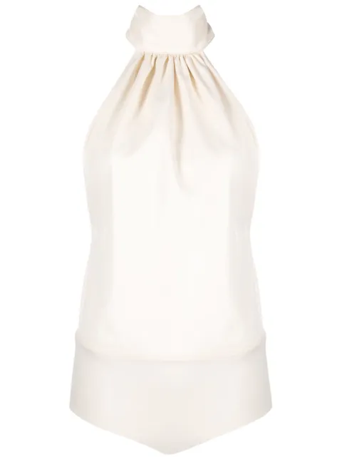 Philosophy Di Lorenzo Serafini halterneck sleeveless top Neutrals A11027140