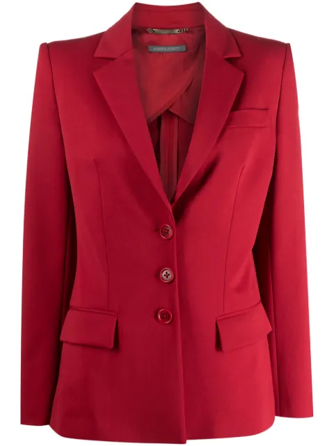 Alberta Ferretti single-breasted blazer Red AEF232U05126627