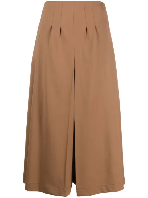 Alberta Ferretti knitted cropped trousers Brown AEF232U03066627