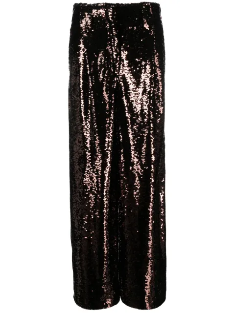 Philosophy Di Lorenzo Serafini sequined straight-leg trousers Brown A03247125