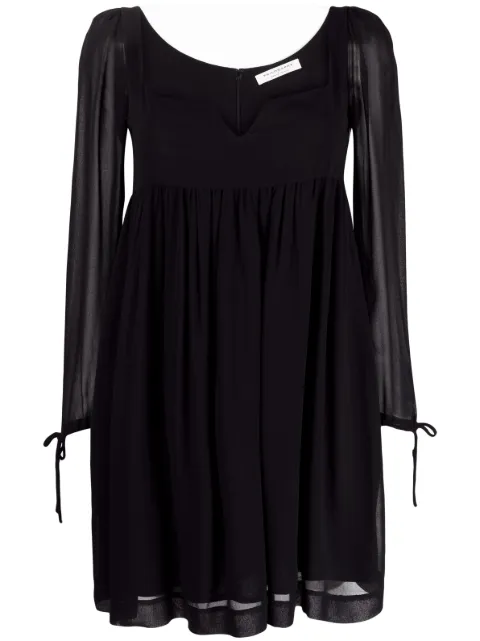 Philosophy Di Lorenzo Serafini pleated chiffon minidress Black A04575752