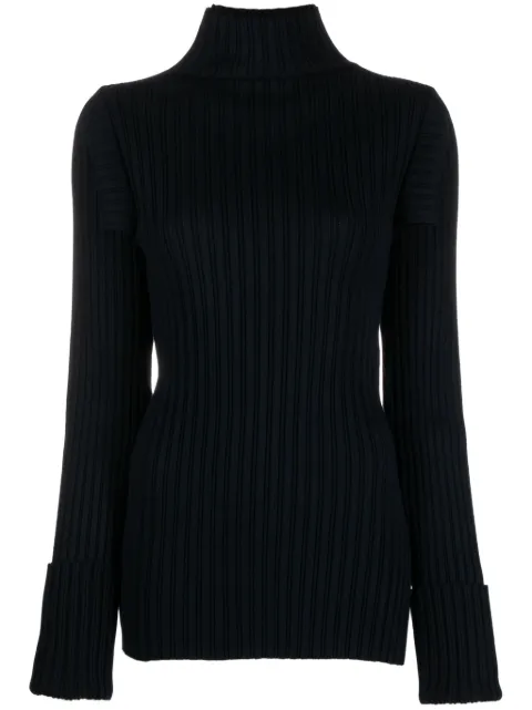 Philosophy Di Lorenzo Serafini roll-neck side-slit top Blue A09027103