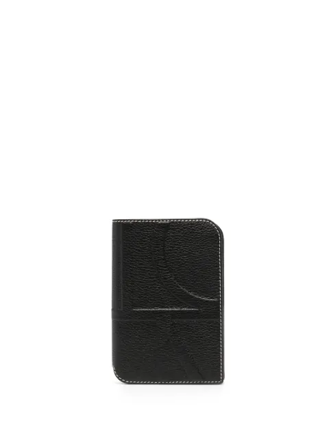 TOTEME monogram embossed wallet Black 2319004613200