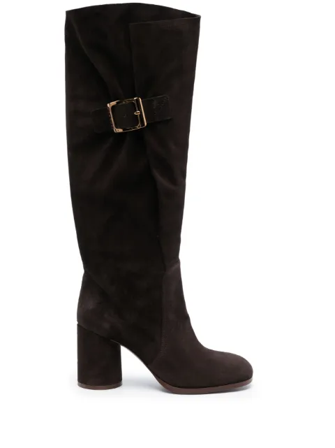 Casadei Cleo Kate 85mm suede boots Brown 1S282W0801NOMAD