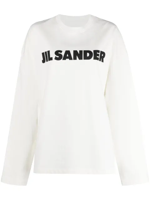 Jil Sander logo-print cotton sweatshirt White J22GC0136J45047