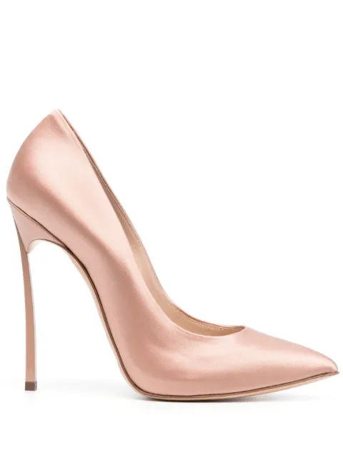 Casadei Blade Twenties 120mm pumps Neutrals 1F916W120TSATIN