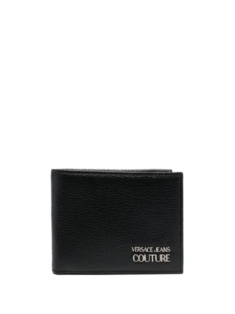 Versace Jeans Couture logo-plaque leather wallet Black 75YA5PA1ZP114