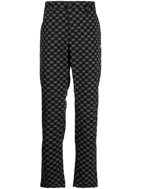MASTER BUNNY EDITION logo-print straight-leg trousers Black 7583131405
