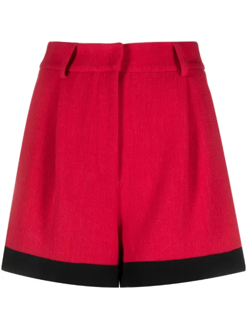 Moschino contrasting-border short shorts Red A03215417