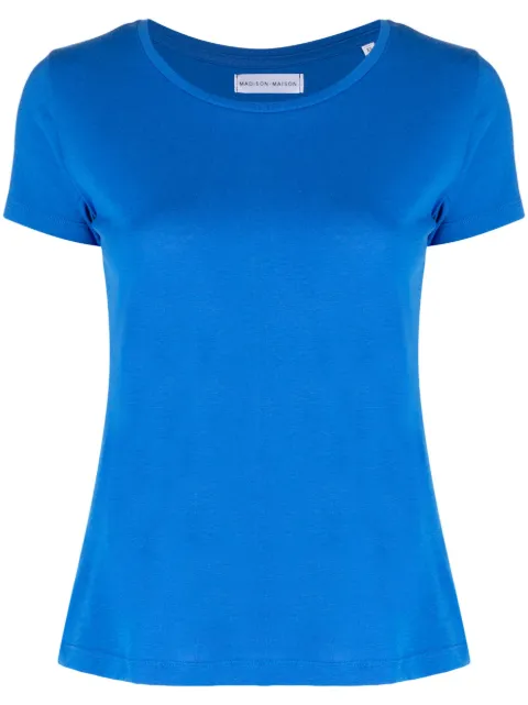 Madison Maison short-sleeved cotton-jersey T-shirt Blue 987