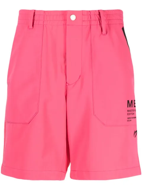 MASTER BUNNY EDITION logo-patch elasticated-waist shorts Pink 7583132301