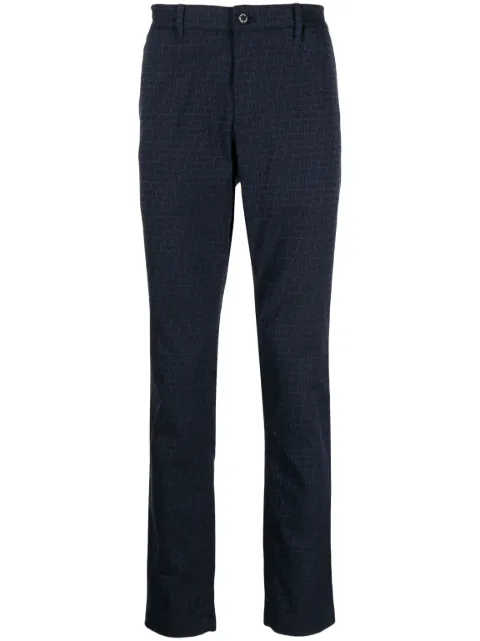 MASTER BUNNY EDITION logo-print water-repellent trousers Blue 7583131305