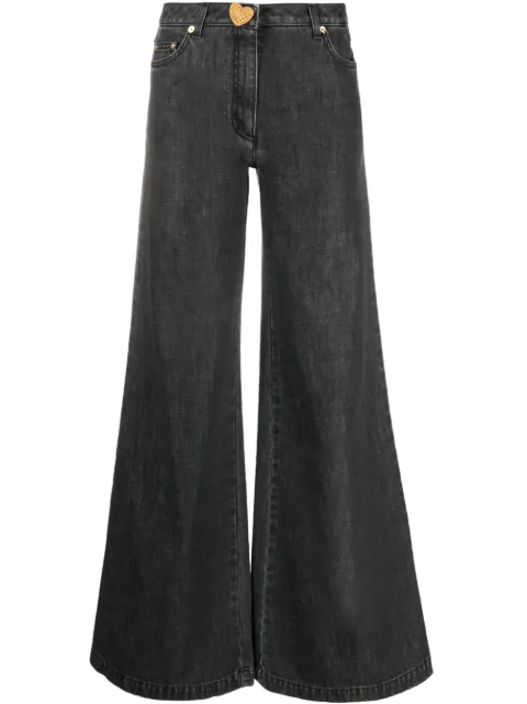 Moschino flared-design jeans Black A03345423