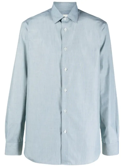 Paul Smith long-sleeved cotton shirt Green M1R800PL00054