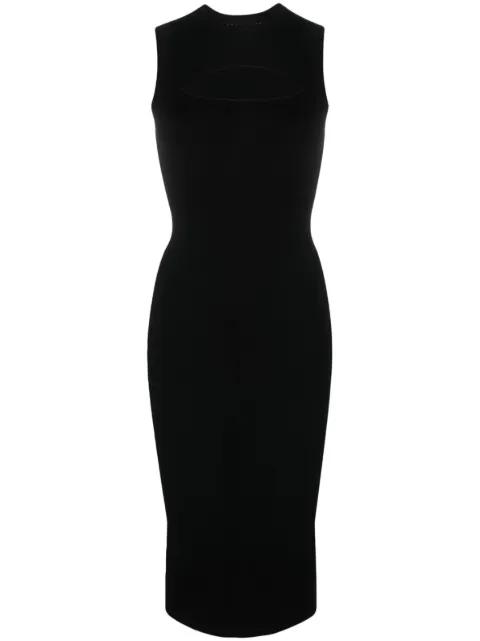 Victoria Beckham cut-out sleeveless midi dress Black 1323KDR004631A