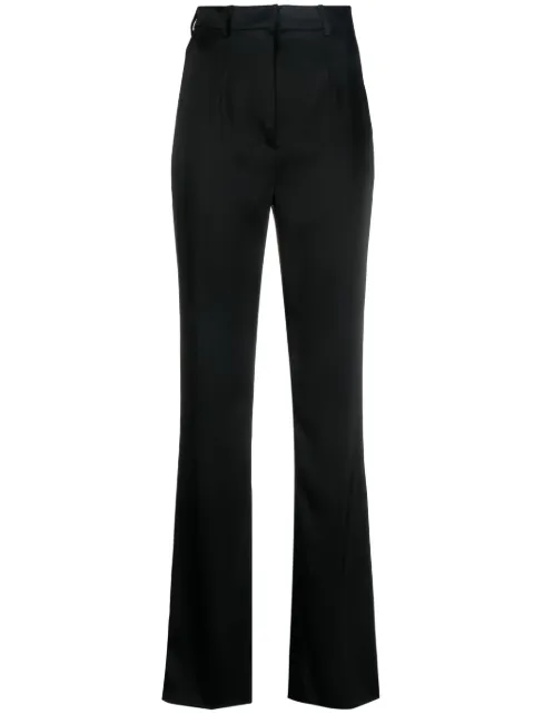 Nanushka Leena flared satin trousers Black NW23PFPA00999BLACK
