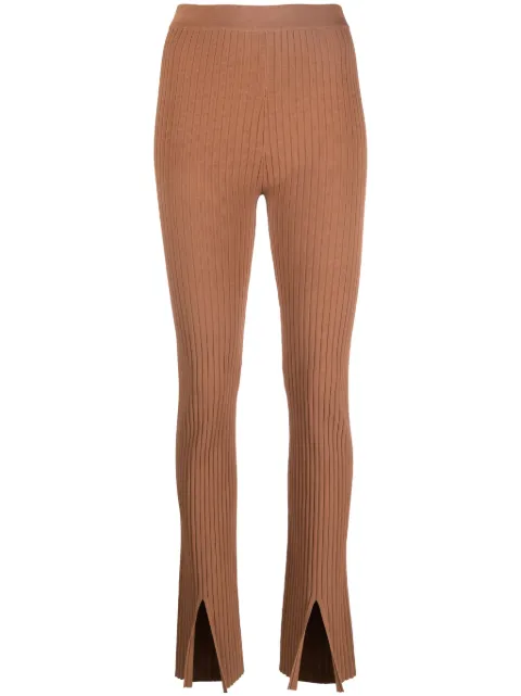 Nanushka front-slit leggings Brown NW23PFPA00476