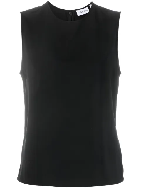 Calvin Klein crew-neck twill tank top Black K20K205842