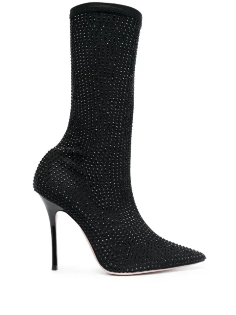 Gedebe Logan crystal-embellished boots Black LOGANBOOTIE