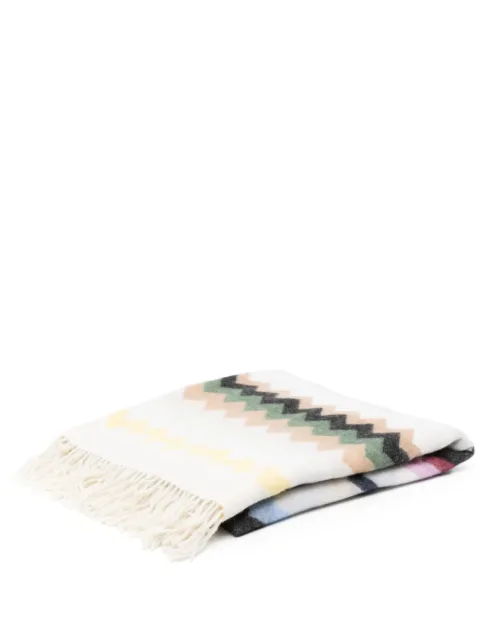 Missoni Home zigzag wool-blend throw Neutrals 1C3PL99012