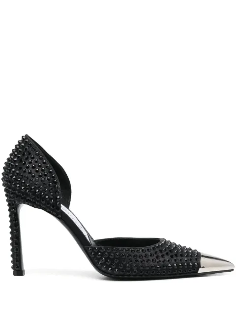 Sergio Rossi x Area Dagger metal-toecap pumps Black B06070MAFT72