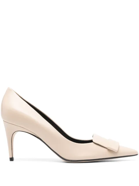 Sergio Rossi SR1 85mm leather pumps Neutrals A78950MFI968