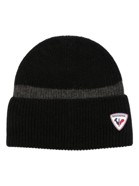 Rossignol Ethan logo-patch beanie Black RLMMH04U