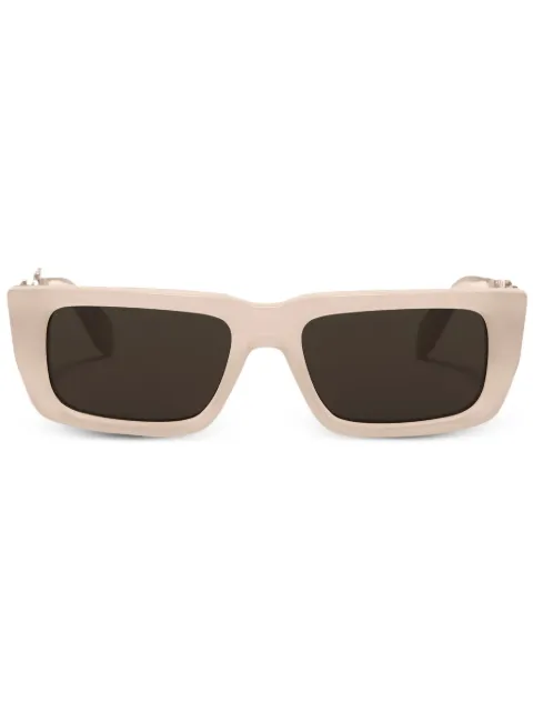 Palm Angels Eyewear Milford rectangular-frame sunglasses Neutrals PERI040F23PLA0011764