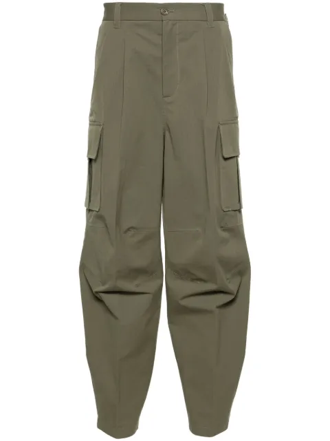 Gucci panelled mid-rise cargo trousers Green 751436ZANW6