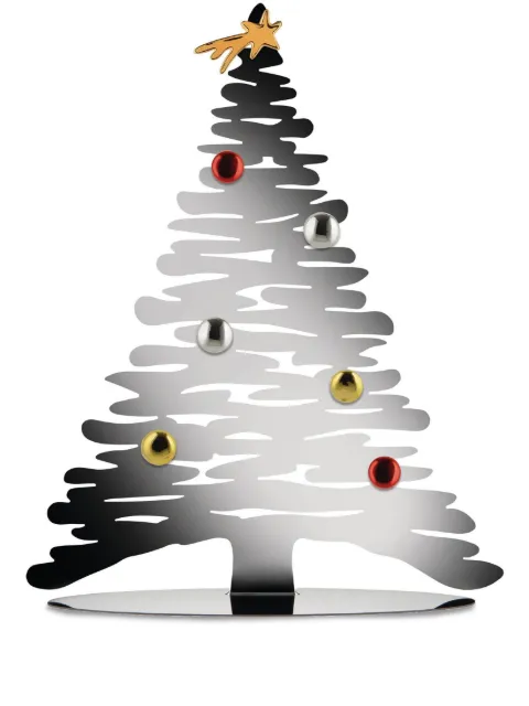 Alessi Christmas Bark tree decoration Silver BM06