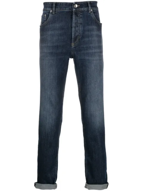 Brunello Cucinelli mid-rise cotton jeans Blue M283PD3210C1468