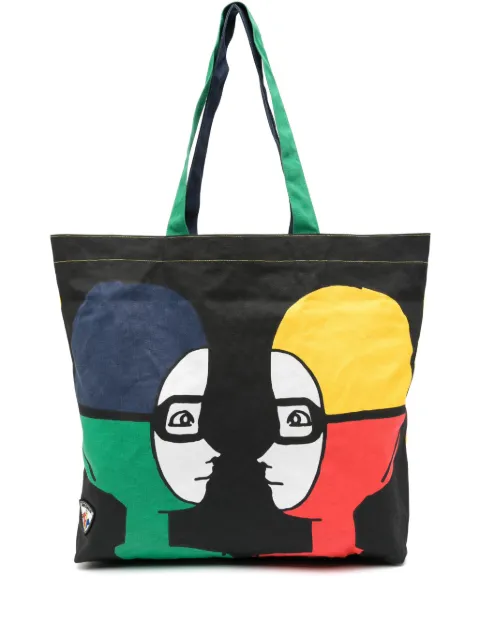 Rossignol x JCC cotton tote bag Black RLMWB04U
