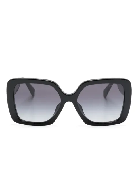 Miu Miu Eyewear logo-plaque oversized-frame sunglasses Black SMU10Y1AB5D1